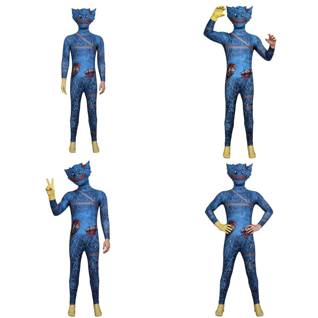 Poppy Playtime Huggy Wuggy Blood Halloween Costume For Teens And Adults