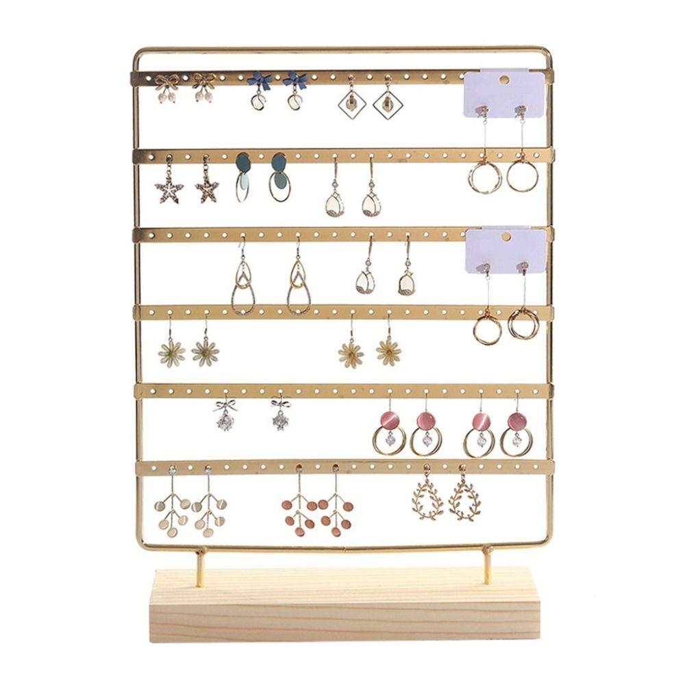 DIY Metal Earring Holder 6-Tiered Ear Stud Rack Earrings Storage Rack  Girls Gifts