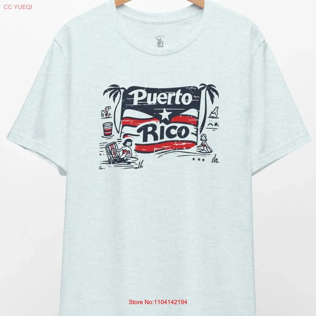 Remake Retro Puerto Rico T Shirt For Trip Popular Vac Vintage Washed Stylish Comfortable Slightly Unisex Graphic Soft Fashion