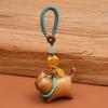 Kawaii Hang Ornament Sandalwood Phone Charm Trendy Lucky Cat Keychain  Gifts
