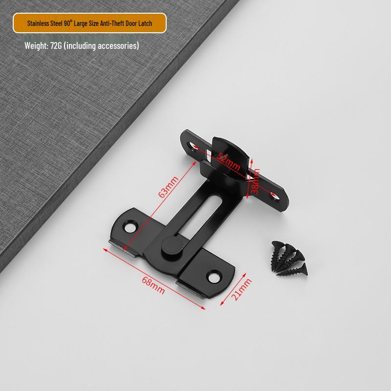 90° Stainless Steel Anti-Theft Door Latch for Barn & Pet Cage