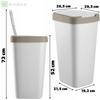 KADAX Trash Can 25L Container for Waste Segregation Bucket Dustbin