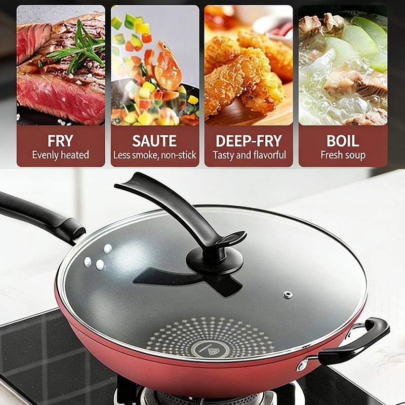 Non-Stick Multi-Functional Frying Pan Easy To Clean Suitable For Gas Stoves And Induction Cookers