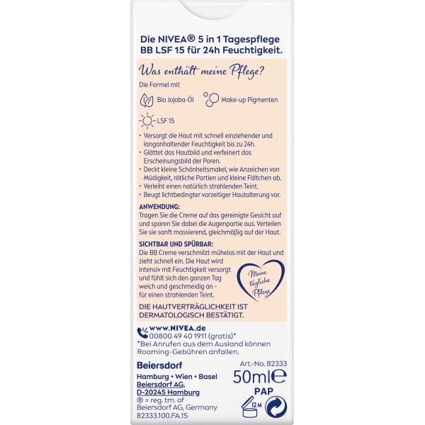 Nivea Essential 5in1 BB Cream 50ml (light skin type)