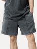 Chaebteoegseu Pigment Cp Hard Sweat Shorts (Charcoal)