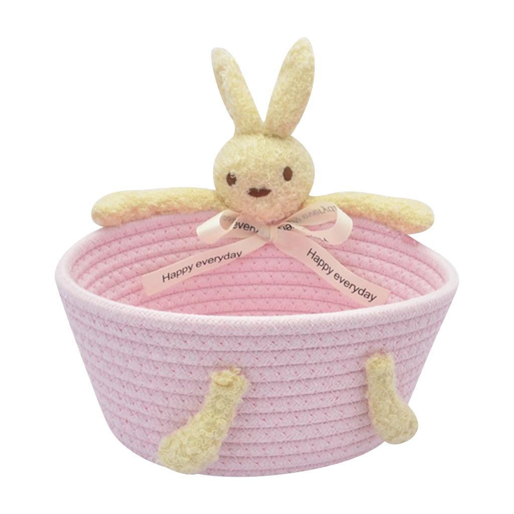 Baumwollgarn Aufbewahrungskorb Strickkorb Snack- und Spielzeug-Organizer Aufbewahrungsbox