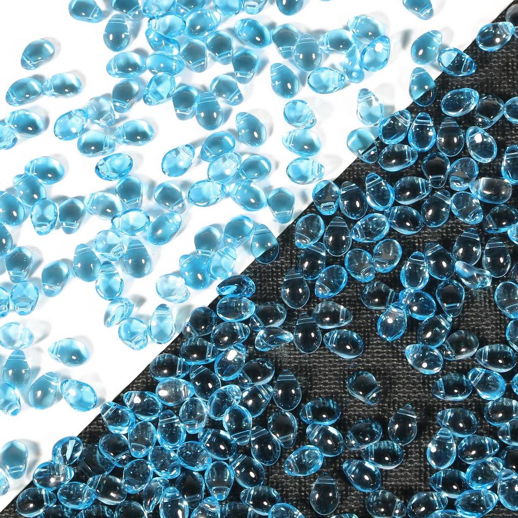 50 τμχ 6x8mm Μικτό Χρώμα Λείο Γυαλί Νερό Drop Beads Crystal Austria Beads for DIY βραχιόλι σκουλαρίκι