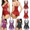 Women V Neck Lingerie Cross Back Babydoll With Adjustable Criss Cross Straps And Plus Size Options