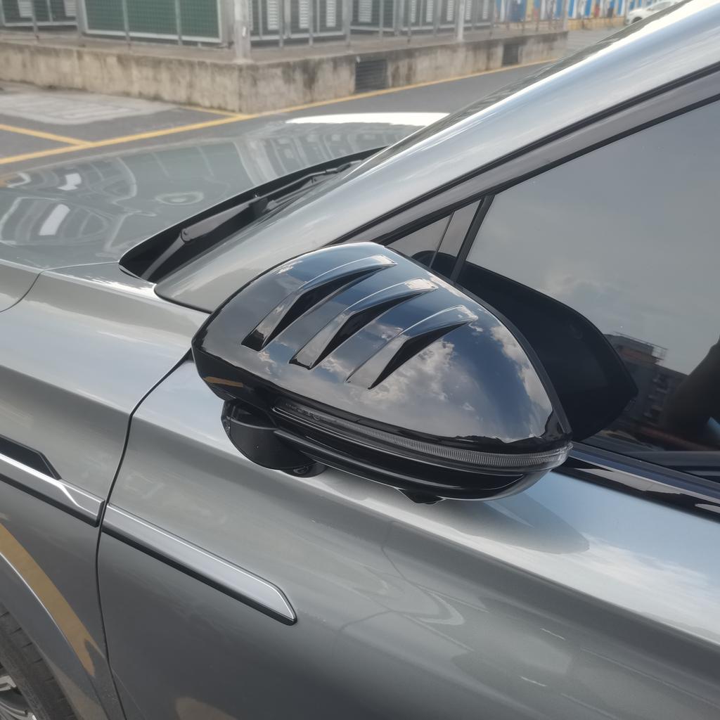 For Omoda 9 C9 Phev 2025 2026 Car Rearview Mirror Protectors Side Mirror Anti-Collision Stickers Styling ABS Carbon Black 2pcs