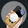 Circular golden letters For Samsung S26 S20Ultra S21 Pro S22 Plus S23 FE S24 Ultra S25 Edge For Magsafe Glass Phone Case