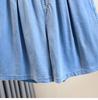 Women's Lightweight Tencel Denim High-Waist Loose Shorts - Summer Ice Silk 5-Point Pants Plus Size