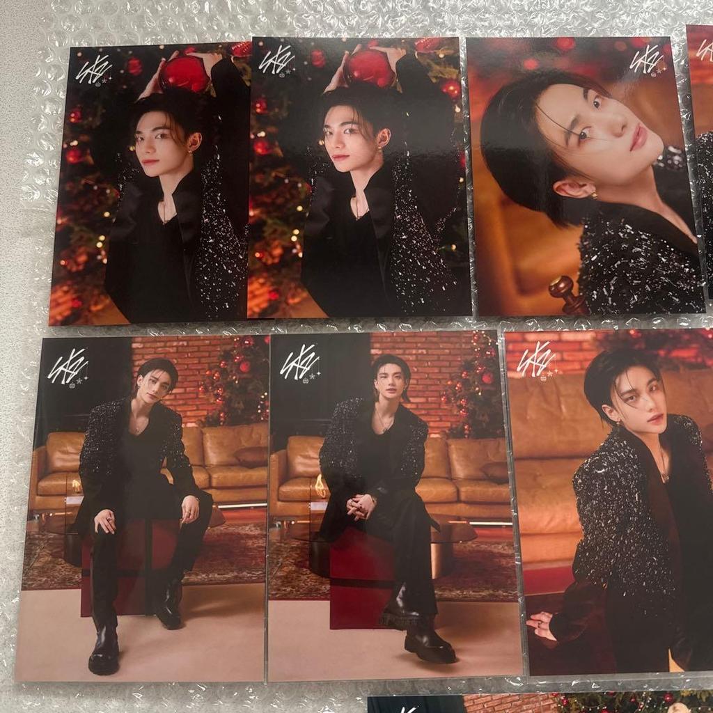 [USED] Straykids Hyunjin Rantrail Trading Card Christmas