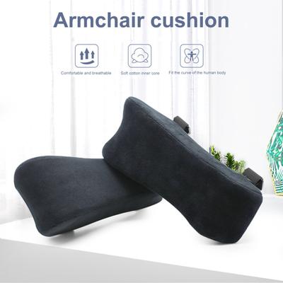 Cuscino per sedia da ufficio Morbido e traspirante Nastro di fissaggio accogliente Particelle Supporto inferiore Cuscino per bracciolo in memory foam in peluche per uso in ufficio