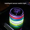 Car Cup Holder LED JRTJD45 Light Car Cup Pad Colorful Light Coaster Accessories For Abarth 500 595 124 Becquet Fiat Punto Ducato Palio