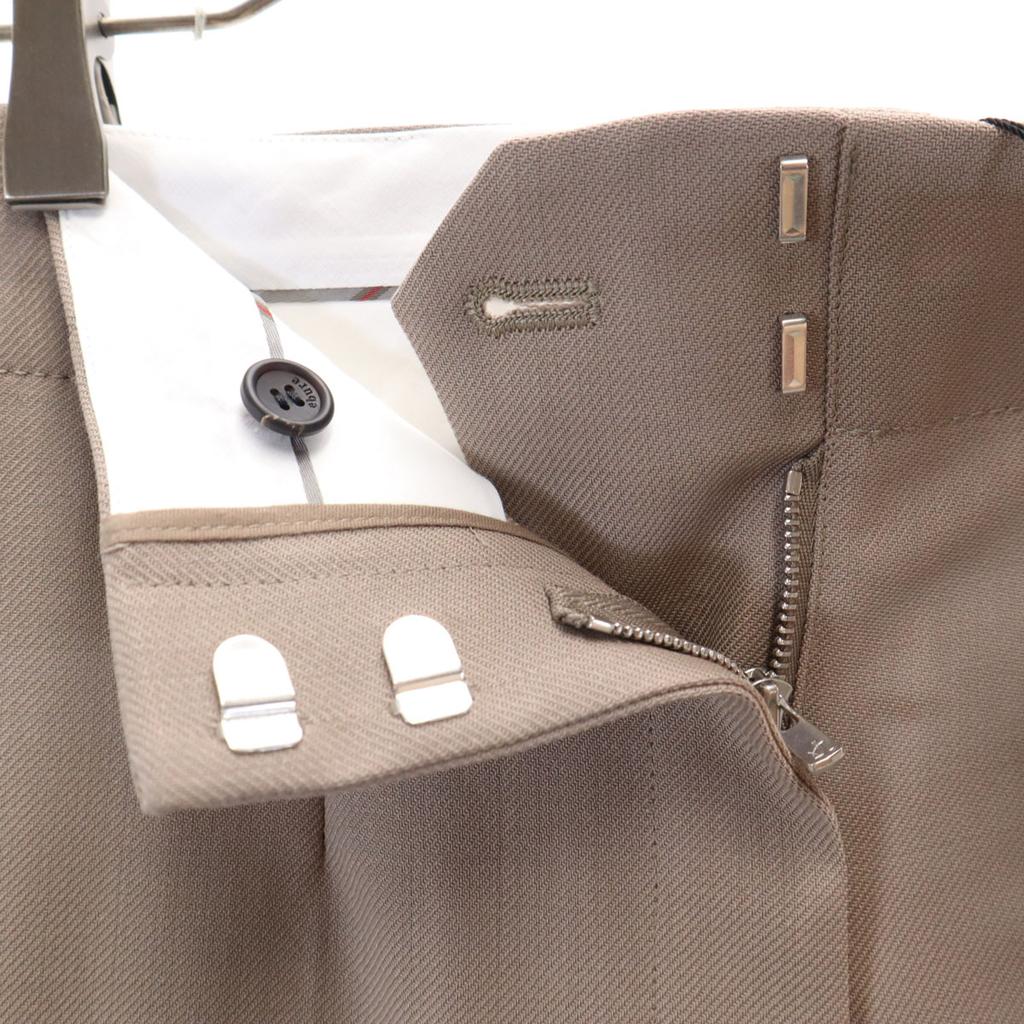 Unused Ebure Made In Japan Wool Tapered Pants 38 Beige Women Used