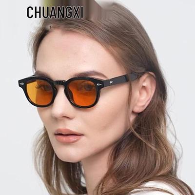 Occhiali da sole PC Rétro Rivettati Cornice Piccola Europei e Americani: Occhiali da guida e da sole unisex eleganti di alta gamma