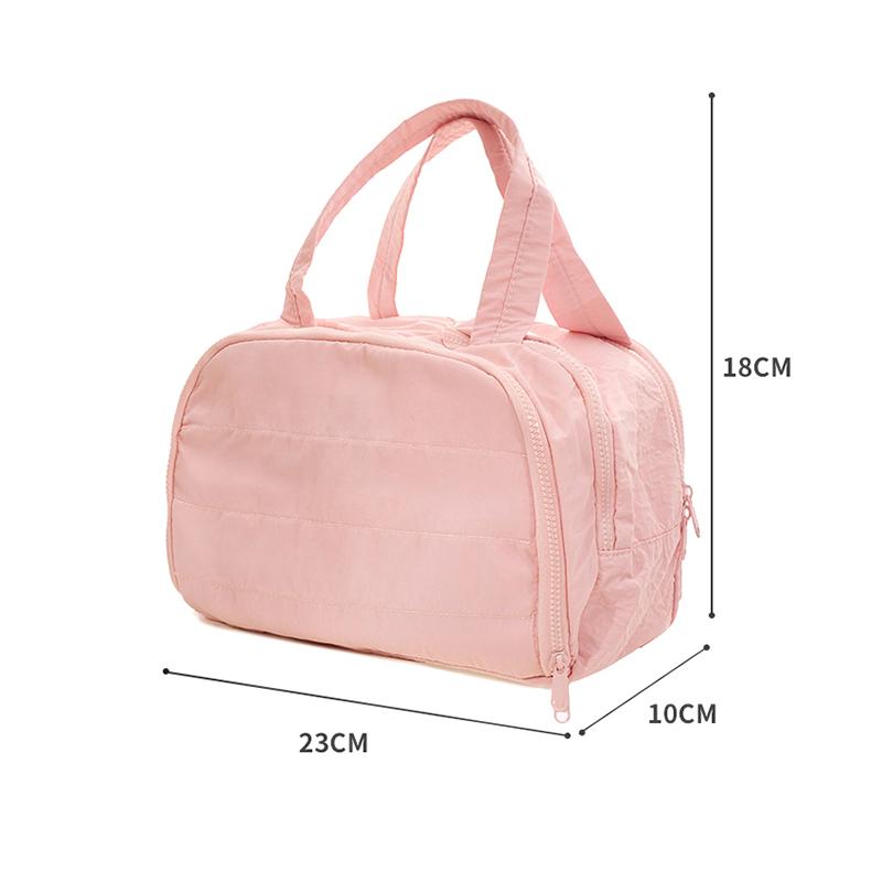 Large Capaci Portable Lightweight Makeup Bag Women'S Travel Miscellaneous Storage Bag Handheld Organizer Cosmetic Pouch Wash Bag