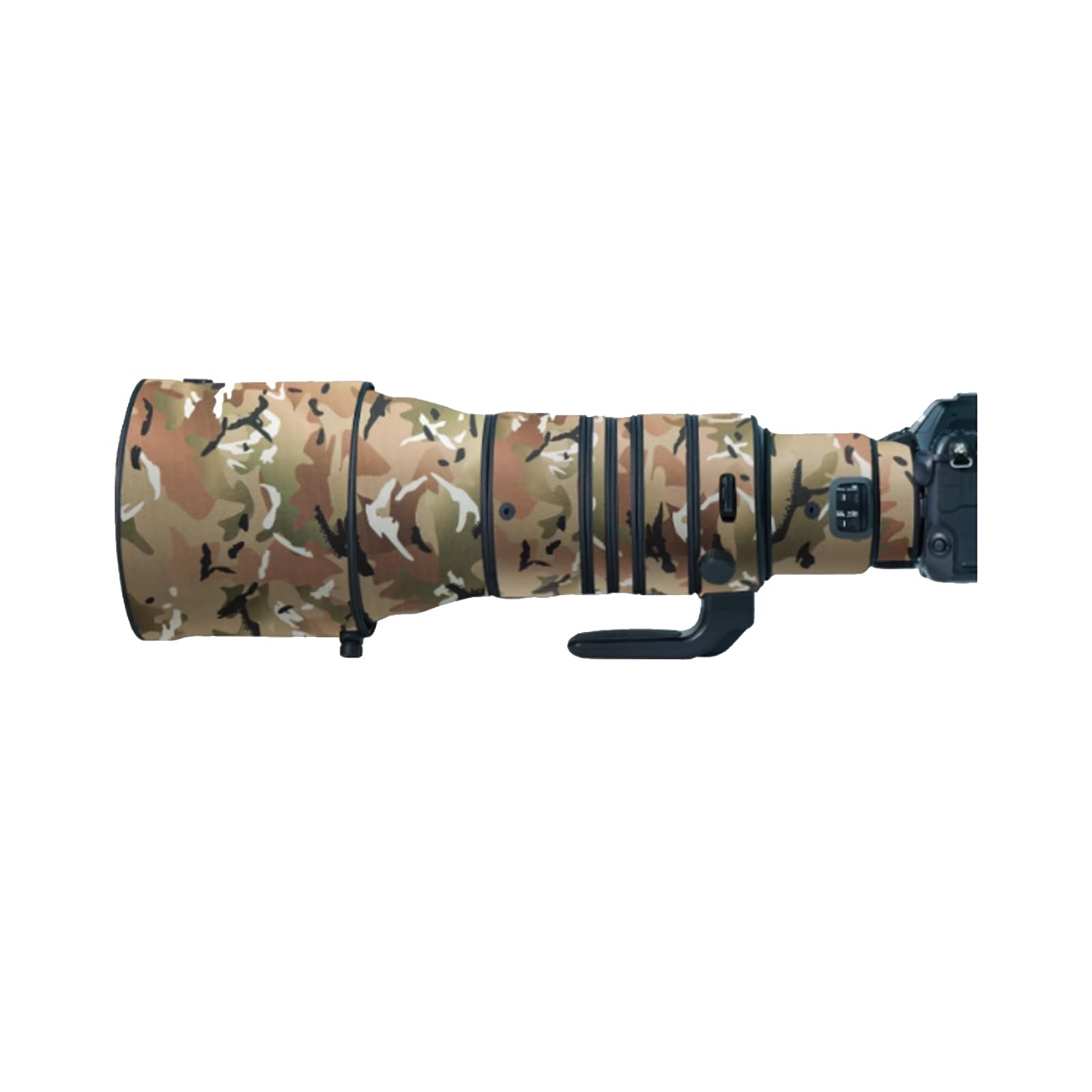 

COMEOXO Waterproof Lens Cover for Nikon Z 600mm F4 TC VR S Telephoto Camouflage Elastic Fabric Lens Protector Lens, [Color #Waterproof-MC Camouflage]