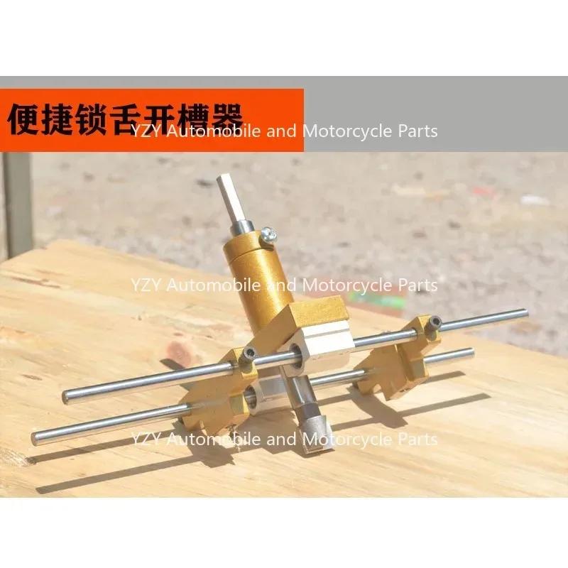 Dřevoobráběcí nářadí Sada pro otvírání zámkových otvorů Dlabačka na zámky Drážkovací přípravek Systém pro vrtání klíčových otvorů pro dřevěné dveře