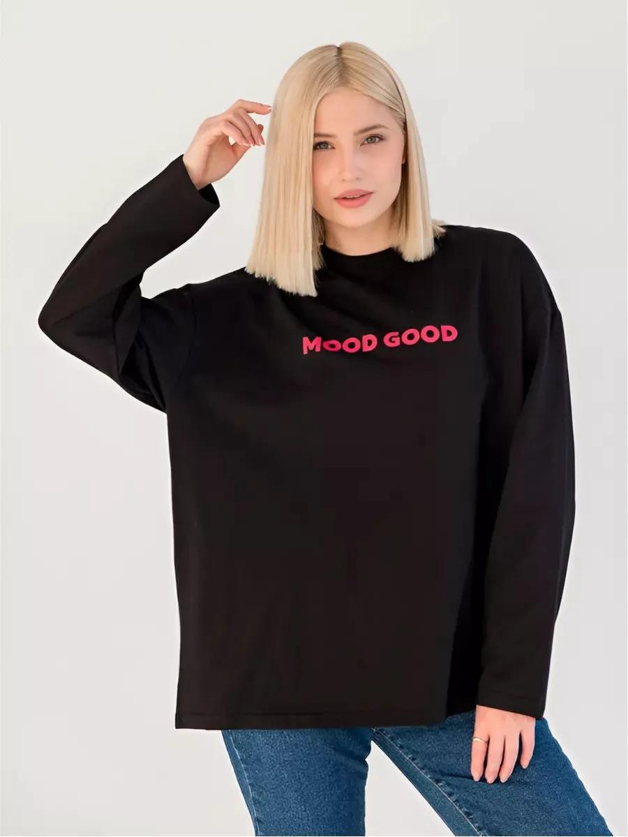 

Versatile personality popular letter printing 2025 autumn new cotton t-shirt lazy style woman XXXL чорний