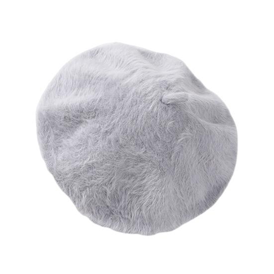 Women Painter Hat Solid Color Octagonal Dome Top Beret Hat Autumn Winter Warm Plush Hat Fashion Accessories
