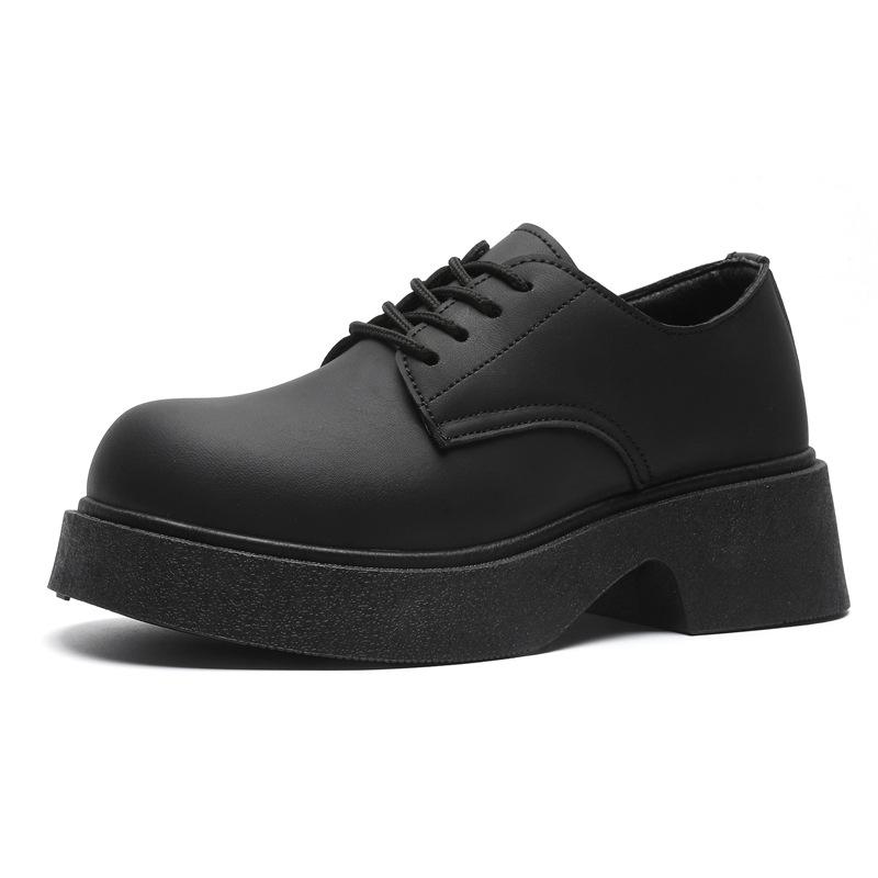 Z spring low-top niche big-head derby leisure sports platform small leather shoes couple