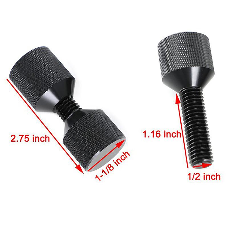 2Pcs Flange Alignment Pin Set Threaded 2 Hole Flange Alignment Pin Pipefitter Tools 1‑1/8in Two Hole Pins Kit