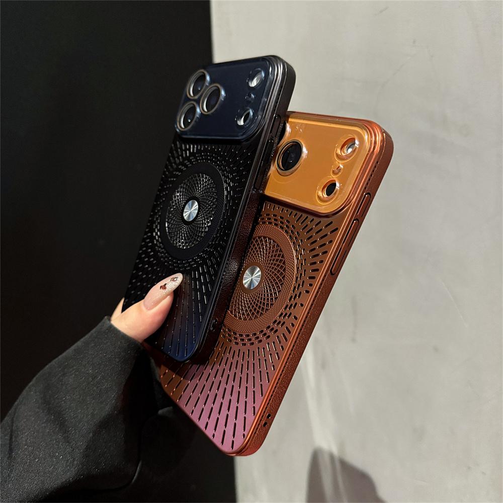 Cooling Phone Case with Camera Protective for Apple IPhone 17 Air 16 Plus 16 14 13 12 Pro Max Magnetic Heat Dissipation