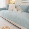 Four Seasons Universal Sofa Cushion Short Plush Towel Solid Color Non-Slip Anti-Cat Scratch Sofa Covers Cloth Towel Home Decor