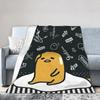 Gudetama  Cartoon Lazy Egg  blanket Fleece All Season  Breathable Lightweight Throw blankets for Sofa Office Quilt