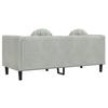 2 Seater Sofa with Cushions Light Grey Velvet