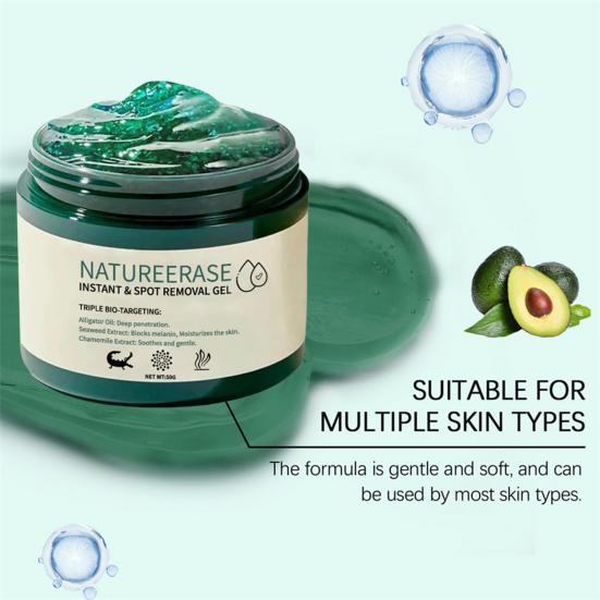 Instant Mole Spot Removal Gel Corrector Cream for All Skin Types Natural Extracts 50g Hydrating Gel Dark Spot Remover