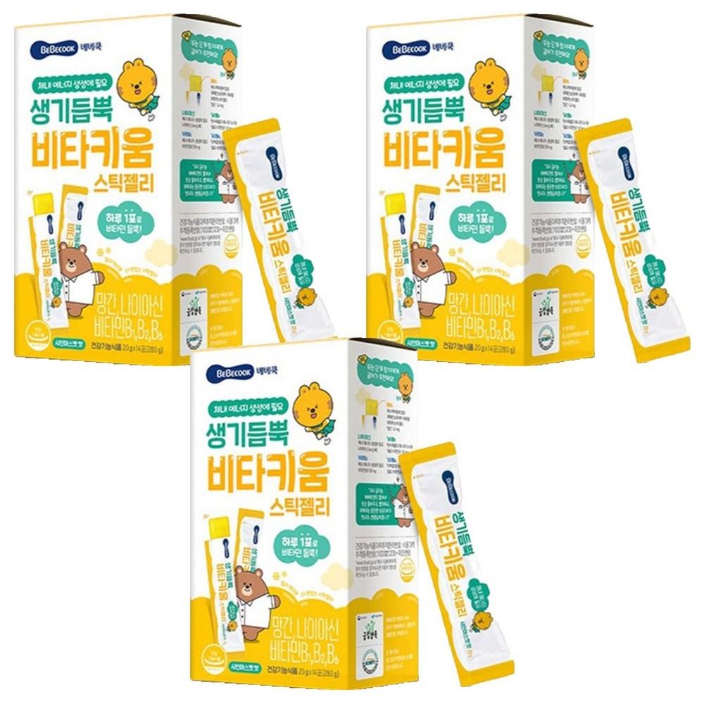 Bebecook Vitakium Stick Jelly 14p 280g 3 Pcs