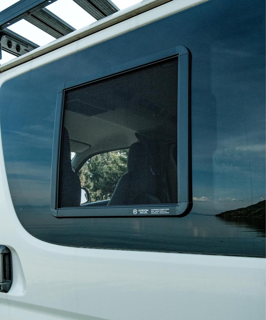 GORDON MILLER Car Aluminum Screen Sash Door Panel for GMLVAN 1730860 V-01 (Toyota Hiace)