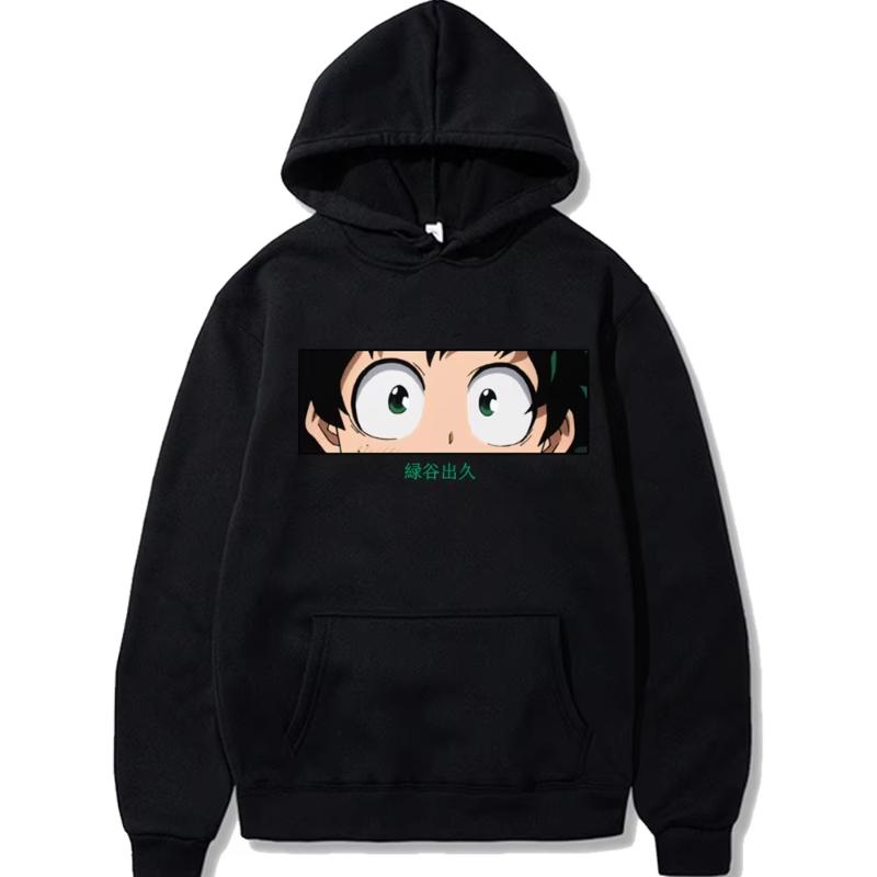 My Hero Academia Anime Clothes Midoriya Izuku Printed Hooded Men Women Comfortable Hoodies Harajuku Oversized Sweatshirt
