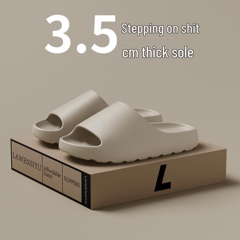 Men's Outdoor/Indoor Thick-Soled EVA Slippers with Coconut Filling