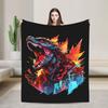 Godzillaed Angry Blanket Flannel Awesome Soft Throw Blanket for Home Textile Decor,