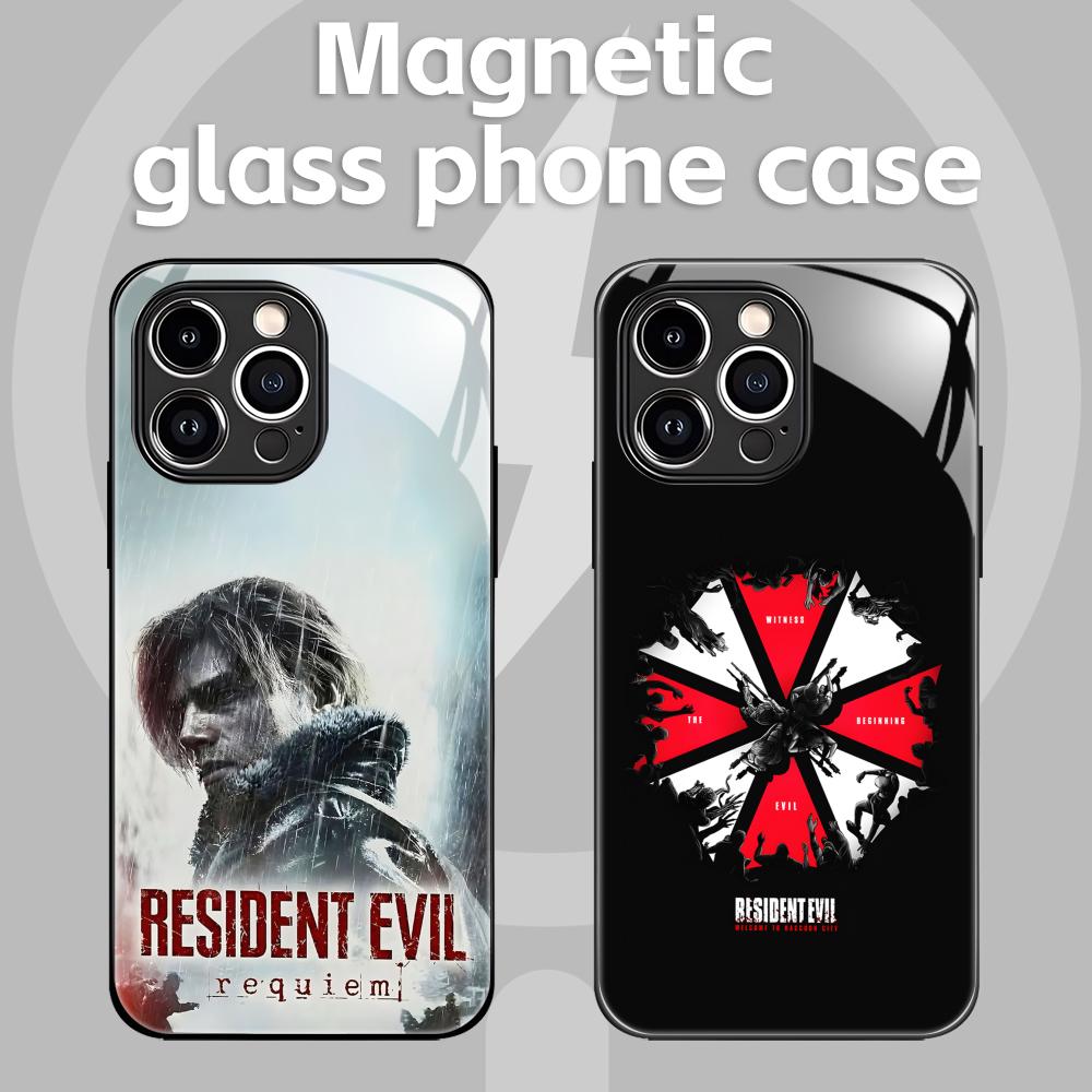Resident Evil 9 Phone Case For iPhone17 16 15 14 13 12 11 X XR XS 8 Plus Mini Pro Max Glass Magnetic Case