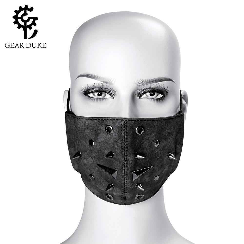Steampunk Protective Mask with Filter Pads - PM2.5 Dustproof Adult Face Mask for Halloween