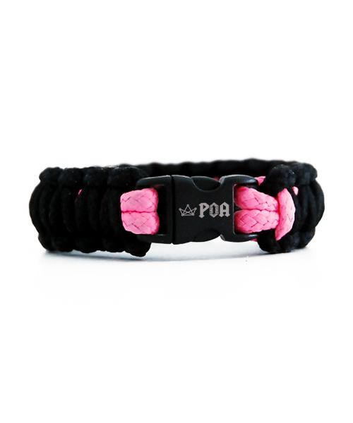 P.O.A Two-Tone Bracelet - Black & Pink
