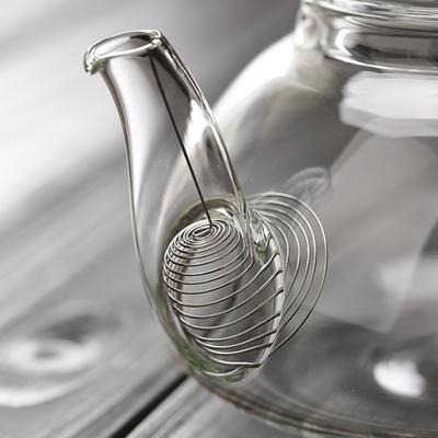 2/4 Peças Coador de Bico de Bule Portátil Espiral Aço Inoxidável Gancho Curvo Filtro Coador de Chá Infusor de Chá