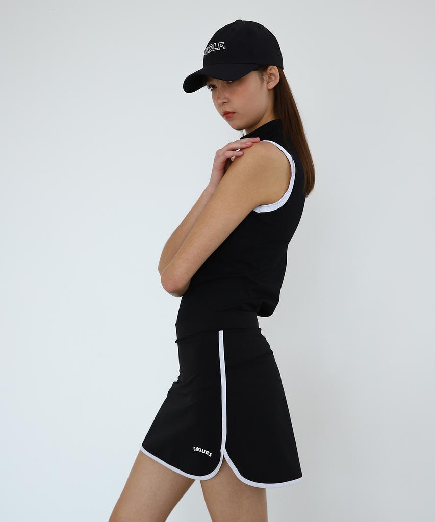 5HOURS Flex Two Tone 4-Way Skort_Black