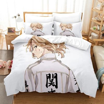 Anime Bedding Sets Tokyo Revengers USEuropeUK Size Quilt Bed Cover Pillow Case 2-3 Pieces Sets Adult Children Duvet Cover