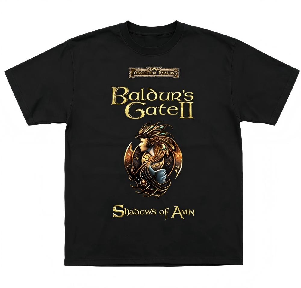 Baldur's Gate 2 Shadows of Amn Black T-Shirt