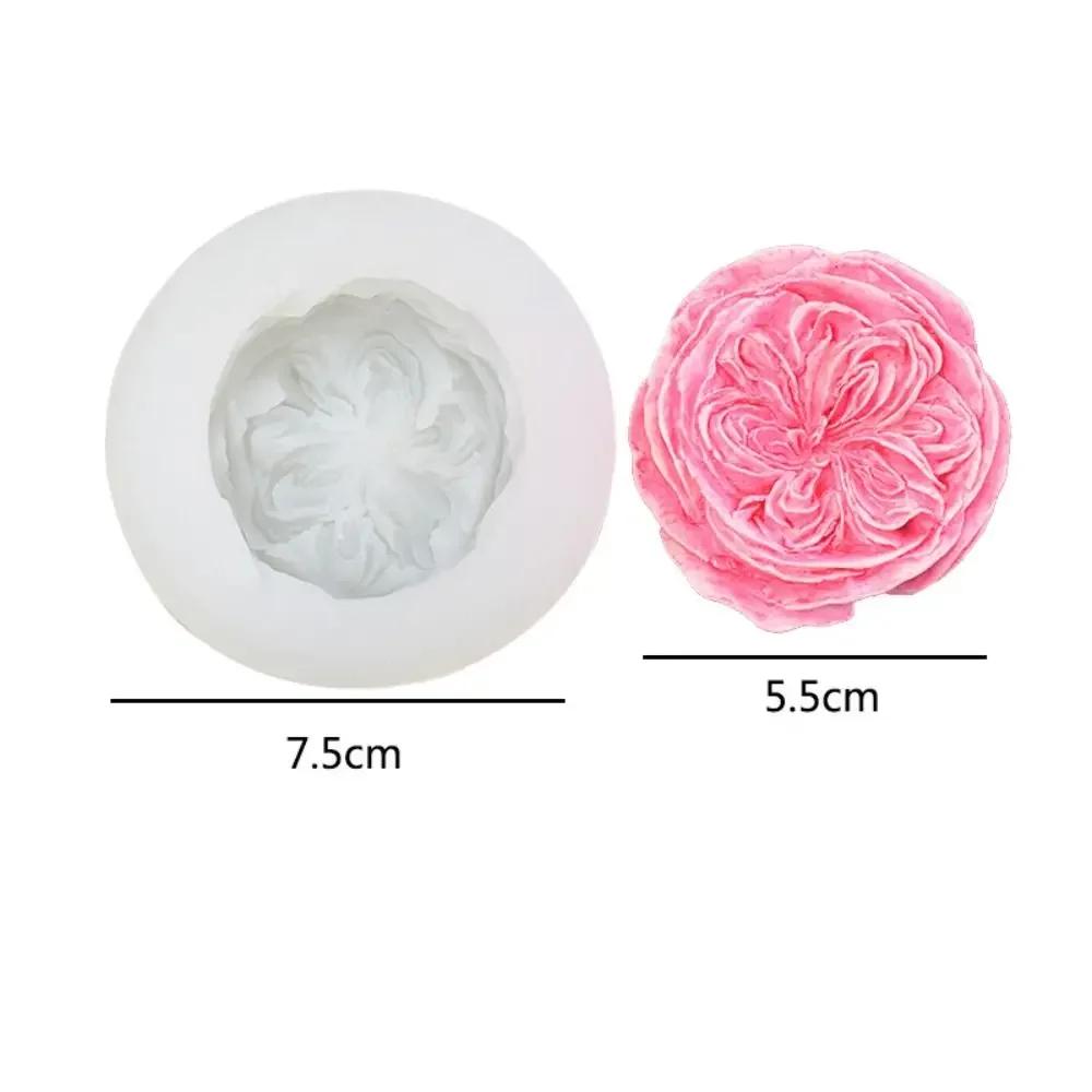 Flower Rose Silicone Candle Mold 3D Buttercup Flower Aromatherapy Gypsum Chocolate Gypsum Soap Ice Cube Moud Wedding
