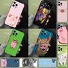 Cartoon-Schwein Hülle Für iPhone 16 Pro Max 15 14 11 12 13 Pro Max Mini XR 16e 16 15 Plus Handyhülle