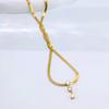 Snake Bone Chain Zircon Pendant Stainless Steel Necklace High Sense Daily Versatile Niche Design Women'S Jewelry
