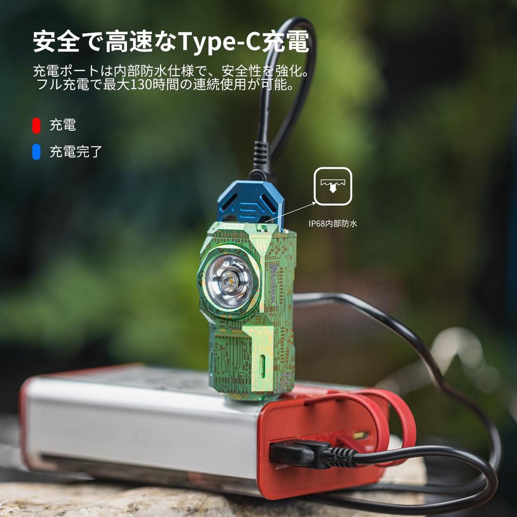 WUBEN X0 800 Mini EDC Small LED with High Color Rendering Wide Light 7 Dimming High IP68 for Disaster Power and Evacuations Flashlight, Lumens, Light,