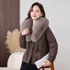 Removable Large Fur Collar Lapel Cotton Clothes, Winter New Temperament Slim Fashion Jacket Tide