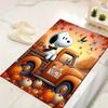1Pc Snoopy Halloween Mummy Night Rug Office Carpet Indoor Outdoor Doormat Nonslip Soft And Comfortable Living Room Christmas Halloween Gift D91896